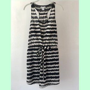 Bar III Striped Summer Tie-Waist Dress